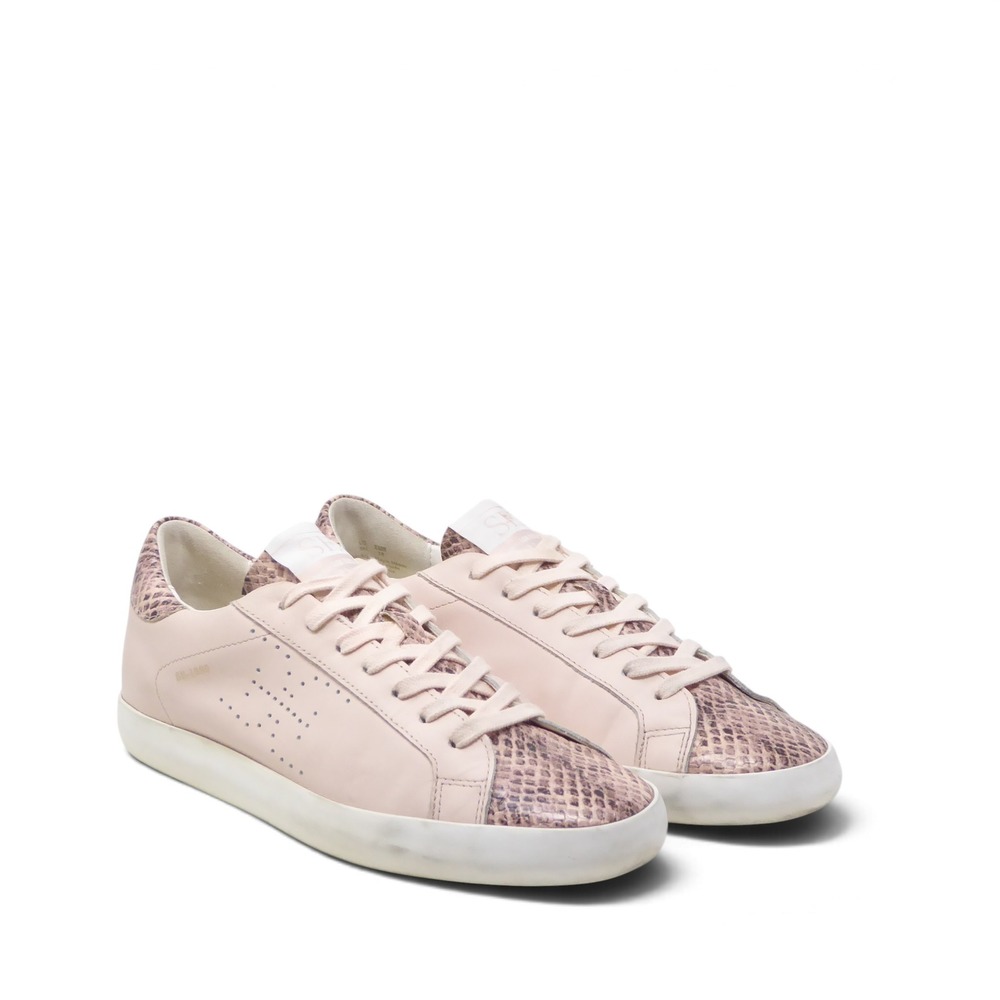 Sam Edelman Womens Sneakers Pink Snakeskin Aubrie Low Top 8M